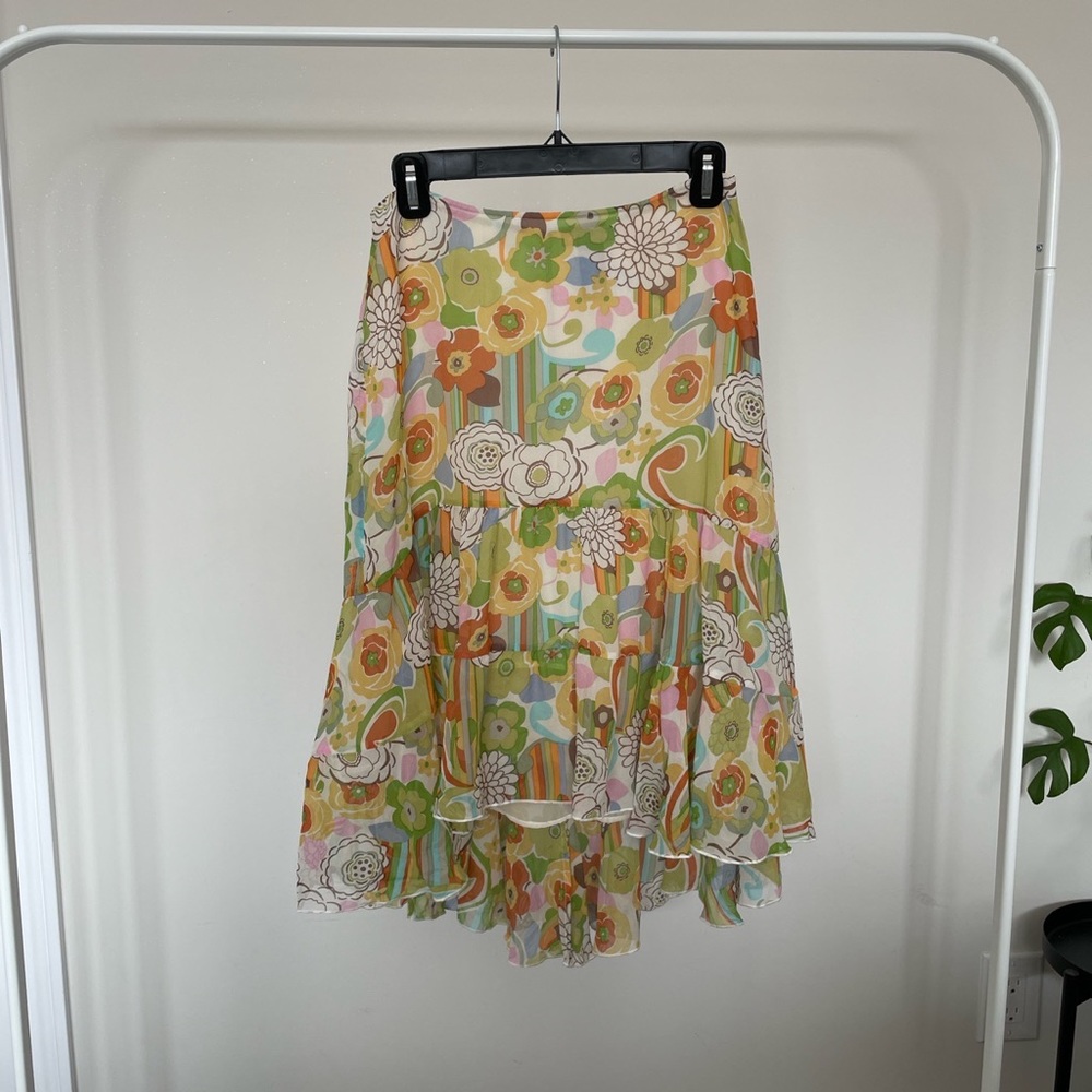 Deane & White Silk Skirt